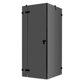 AWT Duschabtrennung LAS1000-B schwarz 100x100 links